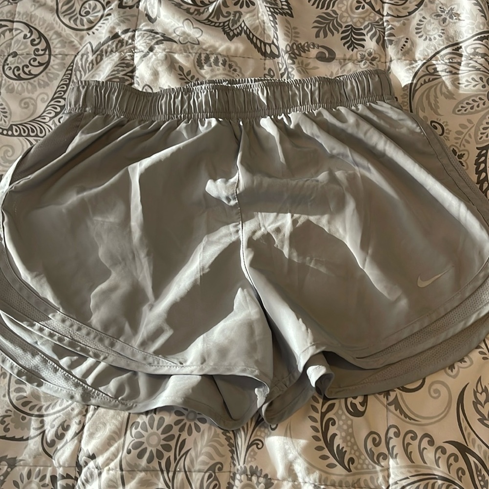 Grey Nike women’s running shorts